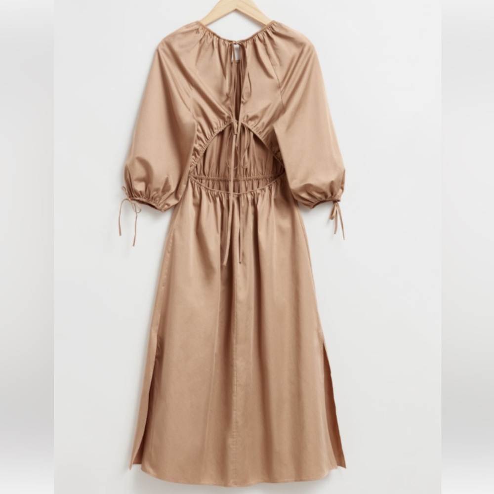 & Other Stories Womens Open Back Dress